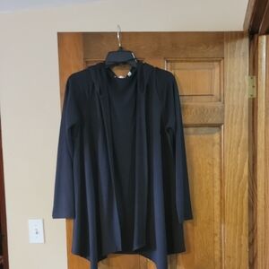 Cyrus Black Open Front Cardigan Sweater